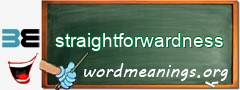 WordMeaning blackboard for straightforwardness